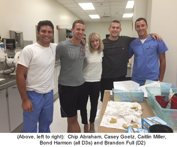 Chip Abraham, Casey Goetz, Caitlin Miller, Bond Harmon (all D3s) and Brandon Full (D2).