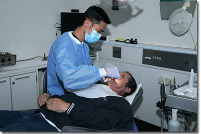 patient treatment in student clinic